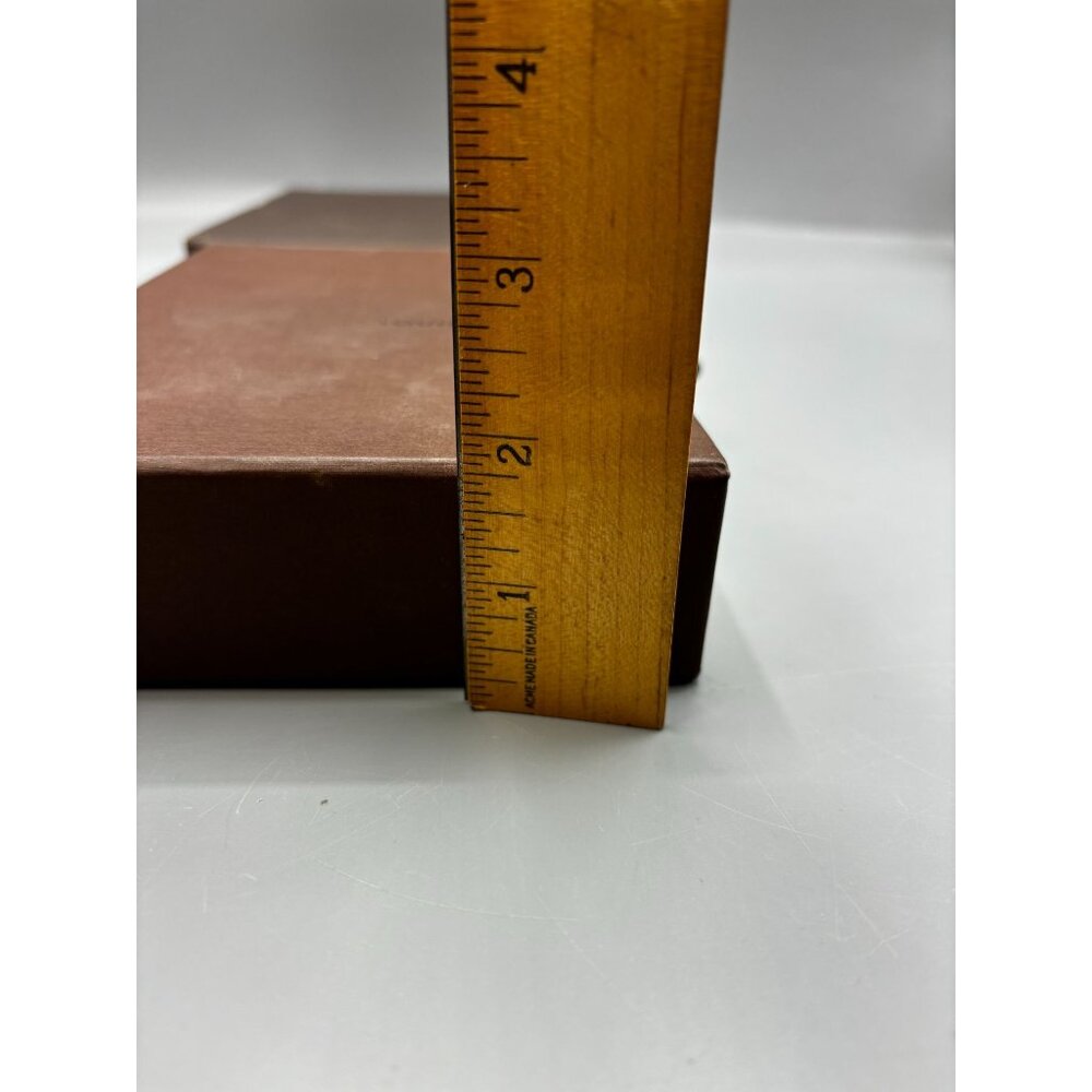 Louis Vuitton Drawer Style Box 2 Boxes 8.25"x 5.5" Brown & Yellow - Picture 10 of 10